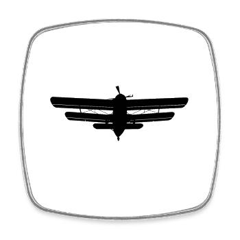 An-2 - Square fridge magnet - white - Front