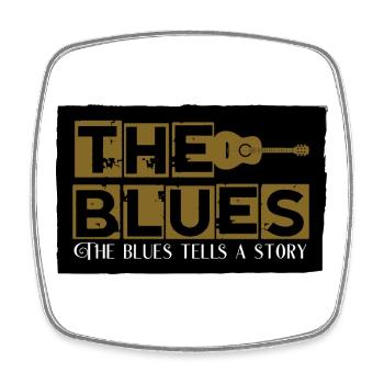 the blues - Viereckiger Kühlschrankmagnet - Weiß - Vorne