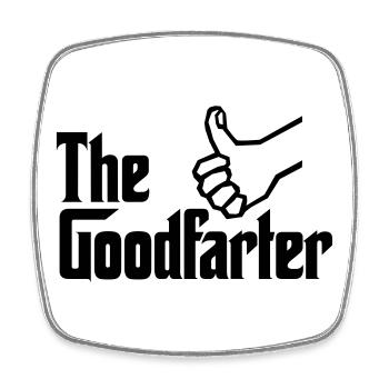 Der gute Farter-Vater furzt Vater Vatertag - Viereckiger Kühlschrankmagnet - Weiß - Vorne