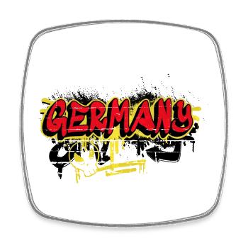 Deutschland Graffiti Flaggen Design - Viereckiger Kühlschrankmagnet - Weiß - Vorne
