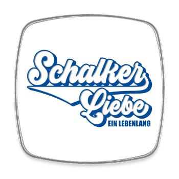 Schalker Liebe | Gelsenkirchen Schalke Geschenk - Viereckiger Kühlschrankmagnet - Weiß - Vorne