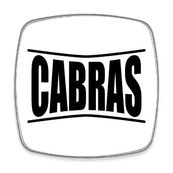 Cabras Sardegna t-shirt idée cadeau - Magnet carré - blanc - Devant