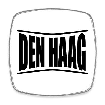 Den Haag Nederland Le t-shirt des Pays-Bas - Magnet carré - blanc - Devant