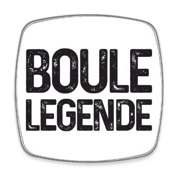 Tenue Boule Legend pour Bouler à Boulen Boule - Magnet carré - blanc - Devant