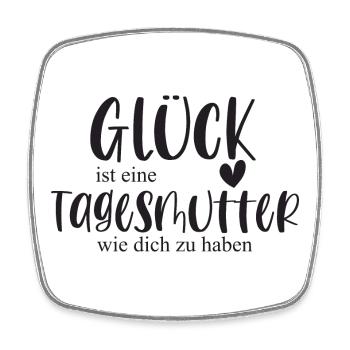 Tagesmutter Geschenk Danke - Viereckiger Kühlschrankmagnet - Weiß - Vorne
