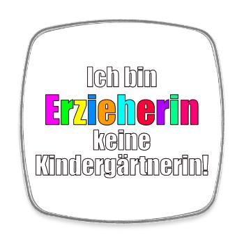 Erzieherin - Viereckiger Kühlschrankmagnet - Weiß - Vorne