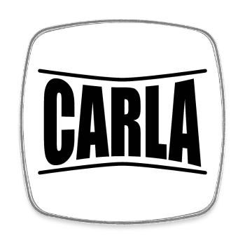 T-Shirt Carla T-Shirt Geschenkidee - Viereckiger Kühlschrankmagnet - Weiß - Vorne