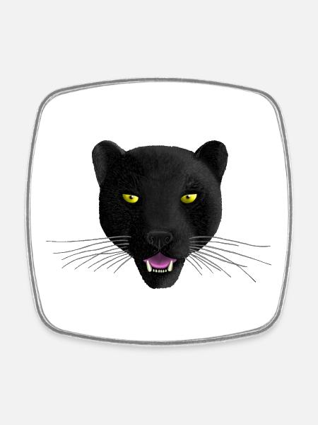 Panther R6Z - Magnet carré - blanc