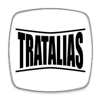 T-Shirt Tratalias T-Shirt Sardinien Geschenkidee - Viereckiger Kühlschrankmagnet - Weiß - Vorne
