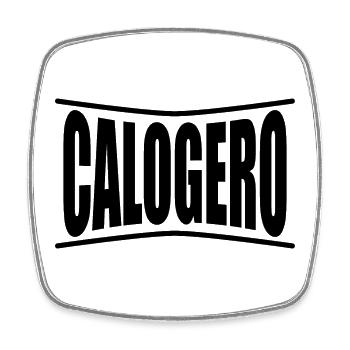 Idée cadeau t-shirt Calogero - Magnet carré - blanc - Devant