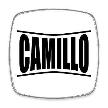 Idée cadeau t-shirt Camillo - Magnet carré - blanc - Devant