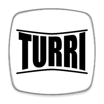 T-Shirt Turri T-Shirt Sardinien Geschenkidee - Viereckiger Kühlschrankmagnet - Weiß - Vorne