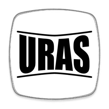 Uras T-Shirt Sardinien Geschenkidee - Viereckiger Kühlschrankmagnet - Weiß - Vorne