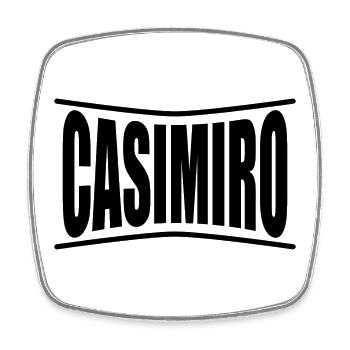 Idée cadeau t-shirt Casimiro - Magnet carré - blanc - Devant