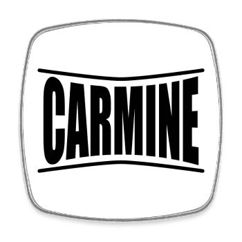 Idée cadeau t-shirt Carmin - Magnet carré - blanc - Devant