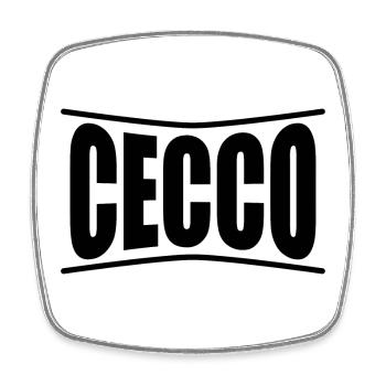 Idée cadeau t-shirt Cecco - Magnet carré - blanc - Devant