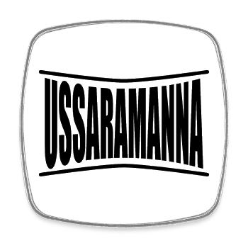 t-shirt Ussaramanna t-shirt Sardinia gift idea - Square fridge magnet - white - Front