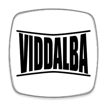t-shirt Viddalba t-shirt Sardinia gift idea - Square fridge magnet - white - Front