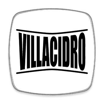t-shirt Villacidro t-shirt Sardinia gift idea - Square fridge magnet - white - Front