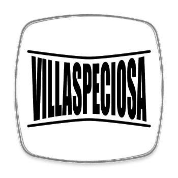 Villaspeciosa T-Shirt Sardinien - Viereckiger Kühlschrankmagnet - Weiß - Vorne