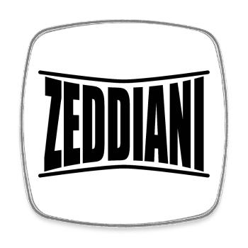 T-shirt Zeddiani t-shirt Sardinia gift idea - Square fridge magnet - white - Front