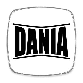 Idée cadeau t-shirt Dania - Magnet carré - blanc - Devant