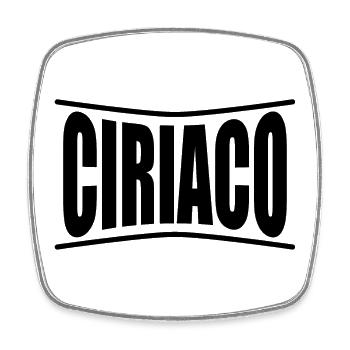 t-shirt Ciriaco t-shirt idée cadeau - Magnet carré - blanc - Devant