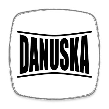Idée cadeau t-shirt Danuska - Magnet carré - blanc - Devant