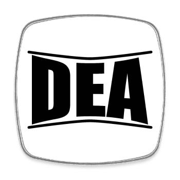 t-shirt Dea t-shirt idée cadeau - Magnet carré - blanc - Devant