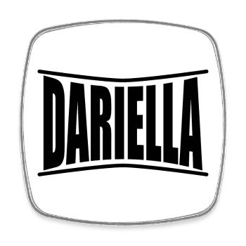 Idée cadeau t-shirt Dariella - Magnet carré - blanc - Devant