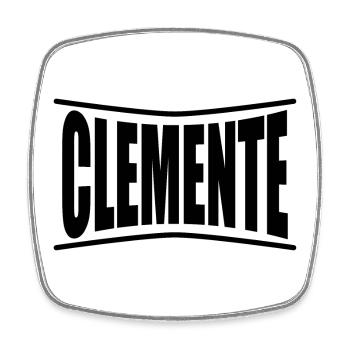 Idée cadeau t-shirt Clemente - Magnet carré - blanc - Devant