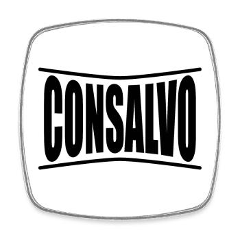 t-shirt Consalvo t-shirt idée cadeau - Magnet carré - blanc - Devant
