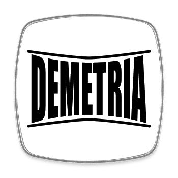 Idée cadeau t-shirt Demetria - Magnet carré - blanc - Devant