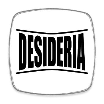 t-shirt Desideria t-shirt idée cadeau - Magnet carré - blanc - Devant