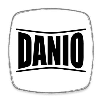 Idée cadeau t-shirt Danio - Magnet carré - blanc - Devant