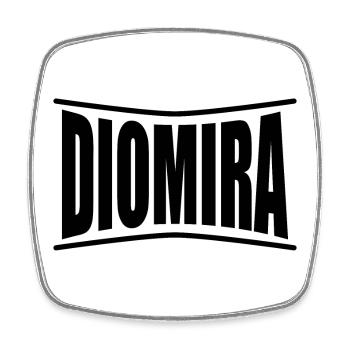 Idée cadeau t-shirt Diomira - Magnet carré - blanc - Devant