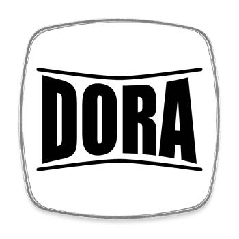 T-shirt Dora t-shirt idée cadeau - Magnet carré - blanc - Devant