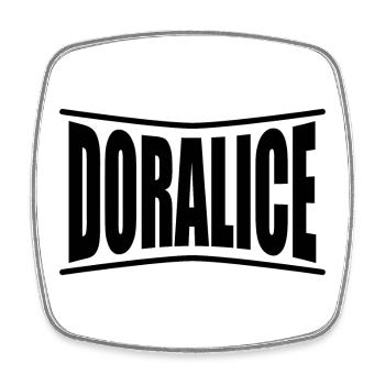 t-shirt Doralice t-shirt idée cadeau - Magnet carré - blanc - Devant