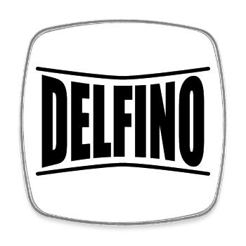 Idée cadeau t-shirt Delfino - Magnet carré - blanc - Devant