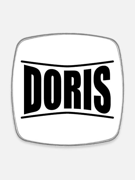 t-shirt Doris t-shirt idée cadeau - Magnet carré - blanc