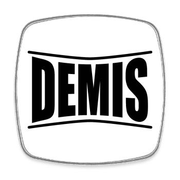 Idée cadeau t-shirt Demis - Magnet carré - blanc - Devant