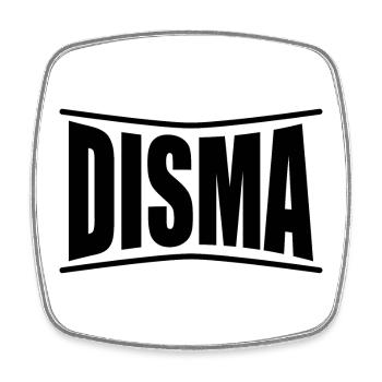 Idée cadeau t-shirt Disma - Magnet carré - blanc - Devant