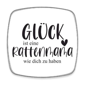 Ratte Rattenmama Ratten Haustier Nagetier Geschenk - Viereckiger Kühlschrankmagnet - Weiß - Vorne