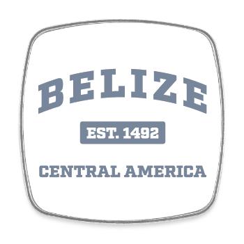 Belize Central America Est. 1492 - Square fridge magnet - white - Front