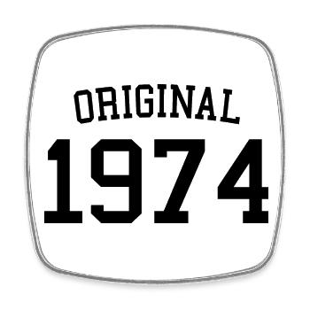 Original 1974 50e anniversaire hommes femmes 50 ans - Magnet carré - blanc - Devant
