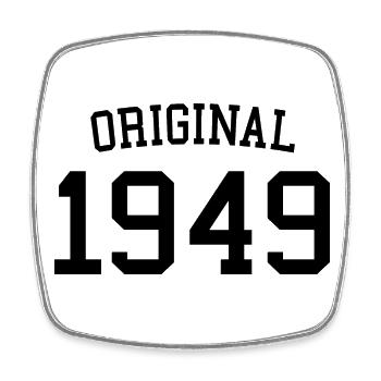 Original 1949 75. Geburtstag Männer Frauen 75 Jahre alt - Viereckiger Kühlschrankmagnet - Weiß - Vorne