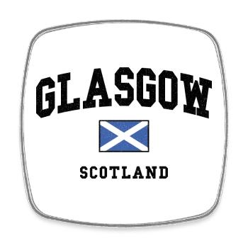Scottish Flag Salt Cross Design - Square fridge magnet - white - Front