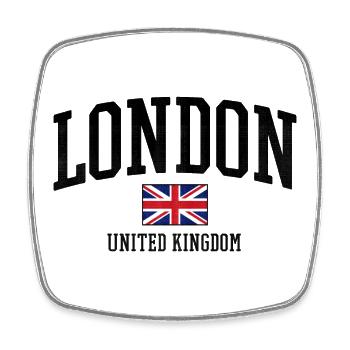 London Distressed Union Flag Graphic - Square fridge magnet - white - Front