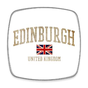 Edinburgh Vintage Union Flag - Viereckiger Kühlschrankmagnet - Weiß - Vorne