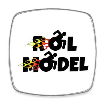 Every wheelchair user is a role model * - Square fridge magnet - white - Front